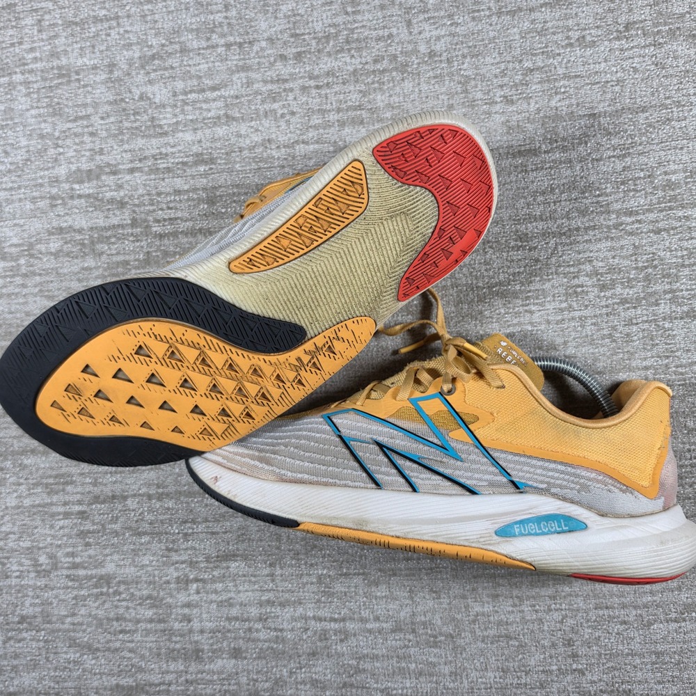 New Balance FuelCell Rebel v2 Mens 10 Yellow Beige MFCXLG2 Running Shoes Low Top